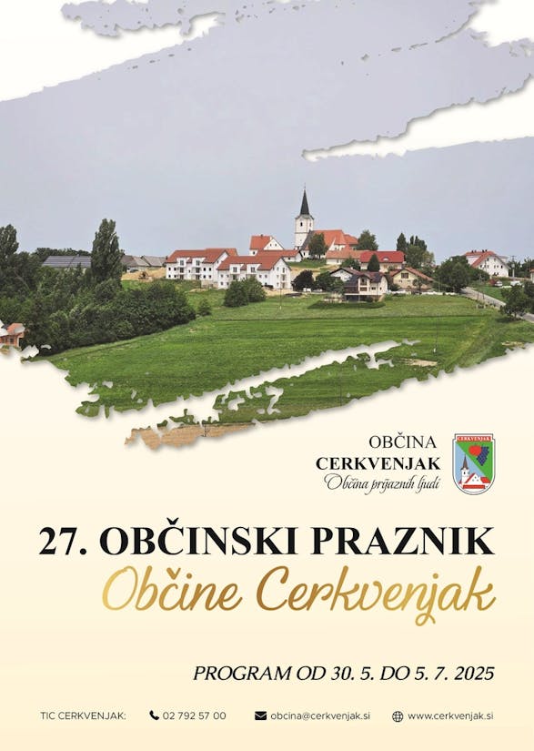 27. OBČINSKI PRAZNIK OBČINE CERKVENJAK - PROGRAM PRIREDITEV